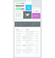 ui is a set components featuring the flat design vector image vector image