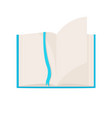 open book with bookmark isometric vector image vector image