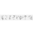 smoke set vector image vector image