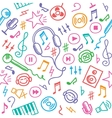 music pattern vector image