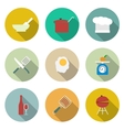 cooking icons vector image