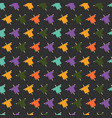 halloween seamless pattern with colorful vector image vector image