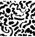 curly lines with circles hand drawn pattern vector image