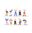 protest people with placards and banners on rally vector image
