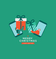 year friend gift mobile phone card vector image vector image