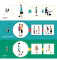 lifestyle banner set vector image