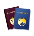 passport isolated on white background vector image