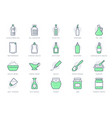 sauces line icons include vector image vector image
