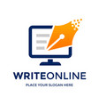 writer online logo template this design use vector image