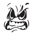 angry face icon resize vector image