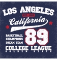 basketball team emblem vector image vector image