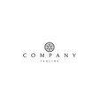 logo on which an abstract image a round vector image