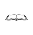open book icon design template vector image