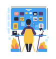 productivity improvement time management man vector image vector image