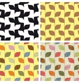set of seamless patterns backgrounds vector image vector image