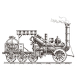 train logo design template steam vector image vector image