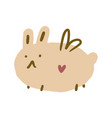 cartoon magic fairy rabbit or bunny little vector image vector image
