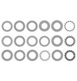 circle greek frames round meander borders vector image
