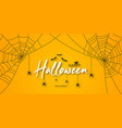 happy halloween banner or party invitation vector image vector image