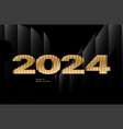 happy new year 2024 and merry christmas logo vector image vector image