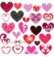 heart designs vector image