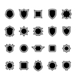 shield set 2 vector image vector image