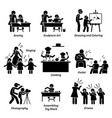 arts and crafts enrichment programs for children vector image