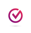 letter v check mark logo icon design template vector image vector image