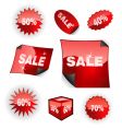 sales icon set vector image vector image