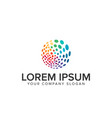 multicolor circular dot logo vector image vector image