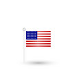 flag usa united icons for independence american vector image