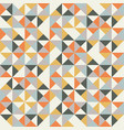 colorful retro hipsters triangle seamless pattern vector image