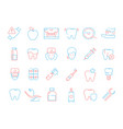 tooth icon dental teeth stomatology health care vector image