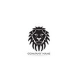 lion head mascot logo and symbol vector image