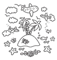 vacation design elements vector image vector image