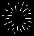 doodle design element starburst hand drawn vector image
