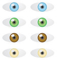 set eyes vector image vector image