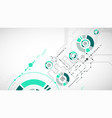abstract technology background cogwheels art theme vector image vector image