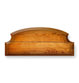 realistic wooden board vector image