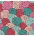 seamless yarn balls pattern vector image vector image
