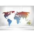 abstract creative concept map of the world vector image vector image