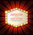 elegant template of diploma vector image