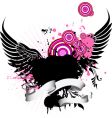 grunge background vector image