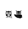 inspiration owl logo vector image vector image