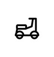 moped motorcylcle icon vector image vector image