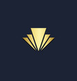 triangle abstract business company logo vector image