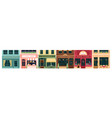 city building vintage facade vector image vector image