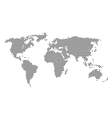 3d abstract world map planet dot global radial vector image