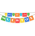 bunting for day of the dead vector image