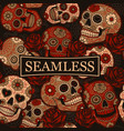 colorful seamless background mexican sugar vector image